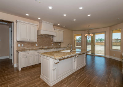Open kitchen in newly constructed home